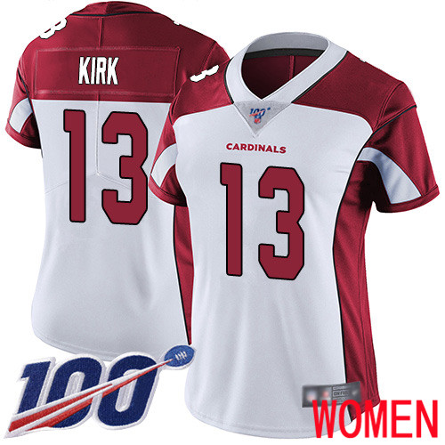 Arizona Cardinals Limited White Women Christian Kirk Road Jersey NFL Football 13 100th Season Vapor Untouchable